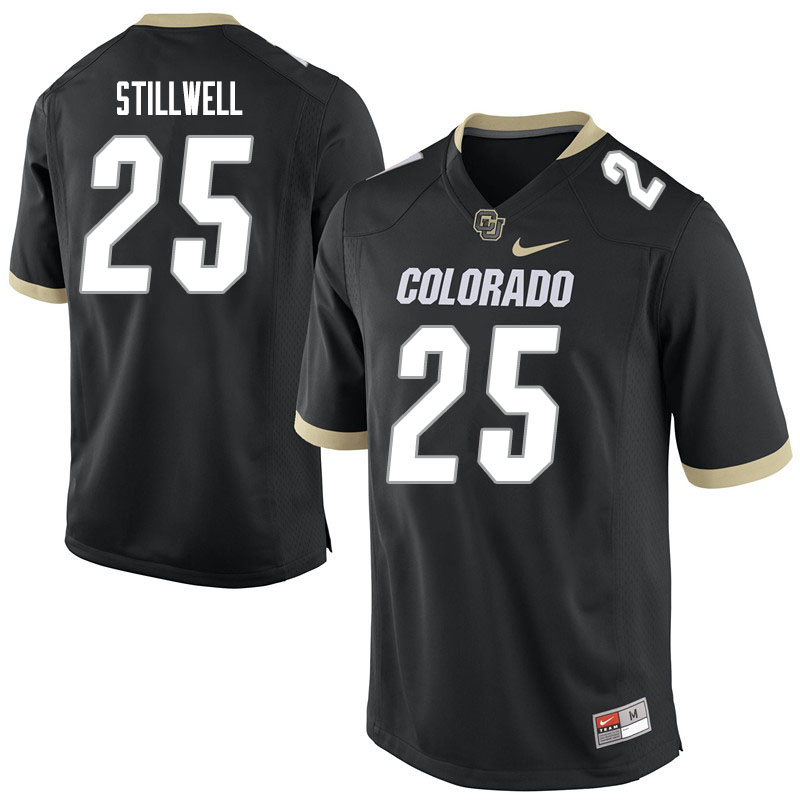 Men #25 Luke Stillwell Colorado Buffaloes College Football Jerseys Sale-Black - Click Image to Close